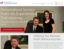 Tablet Screenshot of mitchellclairlaw.com